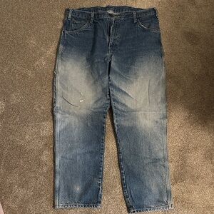 Dickies Men's 38x29 Cargo Blue Jeans